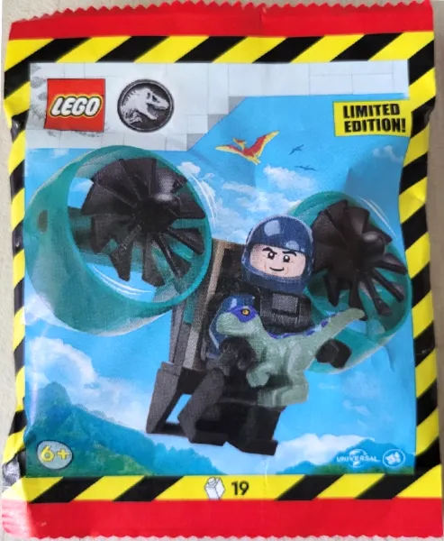 Ranger with Helipack and Baby Raptor paper bag