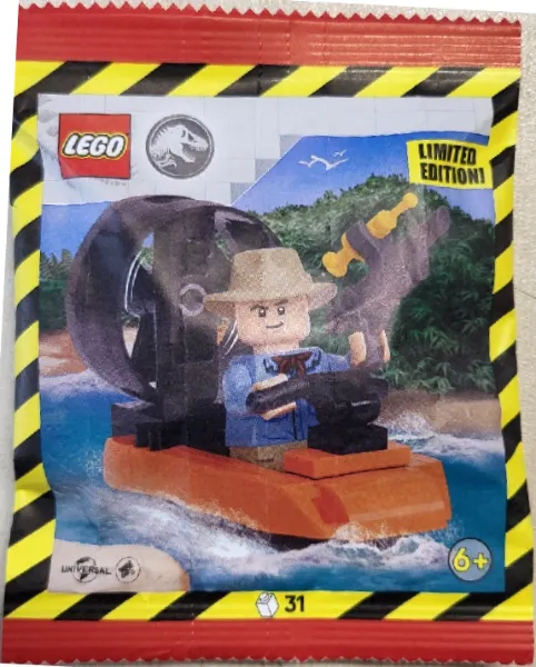 Alan Grant with Hovercraft paper bag