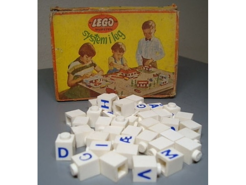 Mursten System i Leg 1 x 1 Letter Bricks