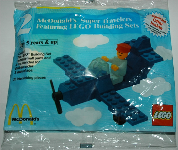 McDonald's Super Travelers #2 Airplane polybag