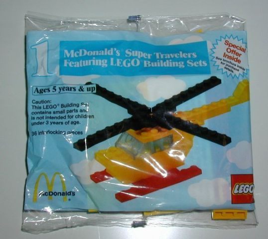 McDonald's Super Travelers #1 Helicopter polybag
