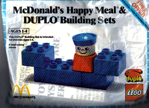 McDonald's Happy Meal & Duplo Building Sets polybag