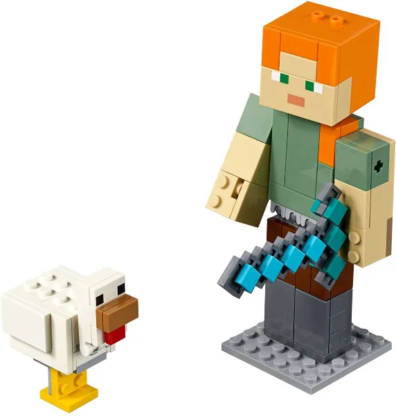 Minecraft Alex BigFig with Chicken