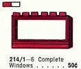 1 x 6 x 3 Window with Frame