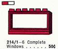 1 x 6 x 3 Window with Frame