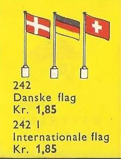 5 Danish Flags