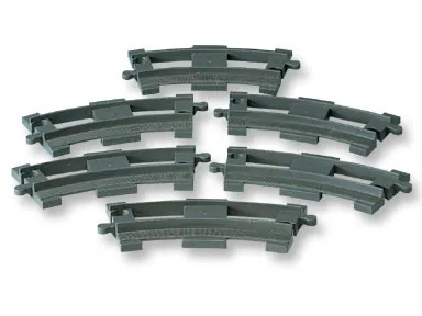 Curved Rails (Dark Gray)