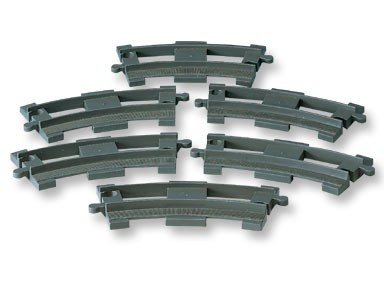 Curved Rails (Dark Gray)