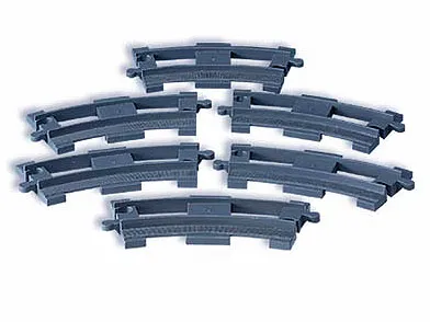 Curved Track (Dark Bluish Gray)
