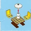 Advent Calendar 2010, City (Day 15) - Table with Chairs and Lamp