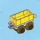 Advent Calendar 2010, City (Day 21) - Toy Train Car, Yellow