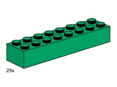 2 x 8 Green Bricks