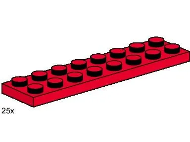 2 x 8 Red Plates