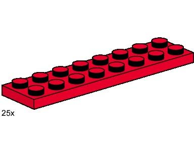2 x 8 Red Plates