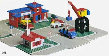 Town Center Set with Roadways