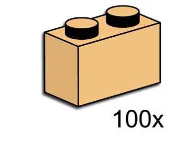 1 x 2 Tan Bricks