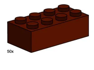 2 x 4 Brown Bricks
