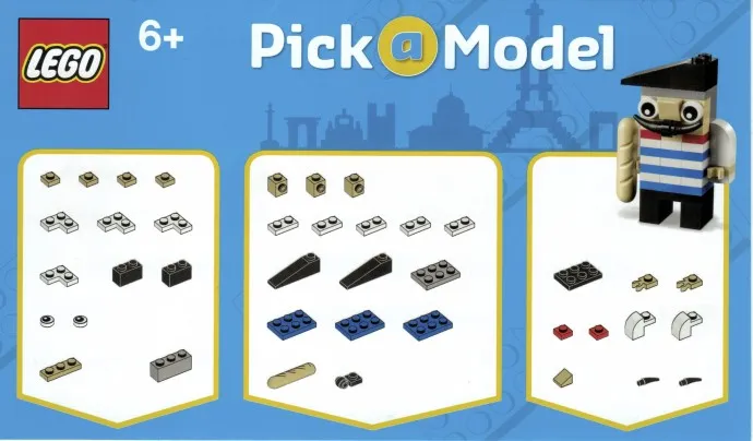 LEGO Brand Store Pick-a-Model - Parisian Guy blister pack