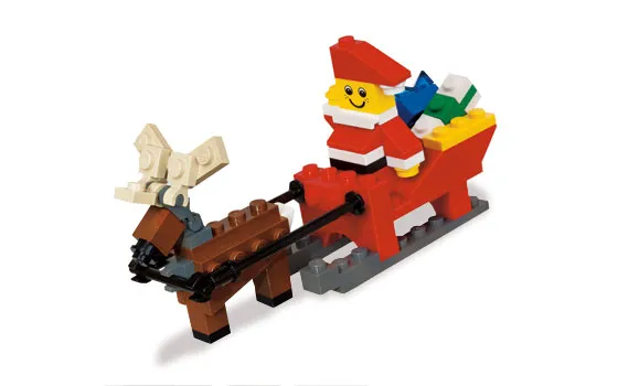 Santa with Sleigh Building Set polybag