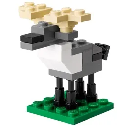 Monthly Mini Model Build Set - 2012 12 December, Reindeer (Moose) polybag
