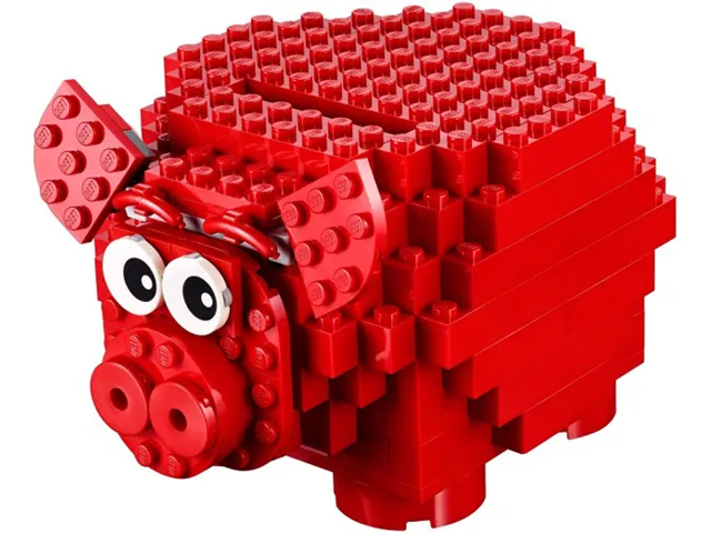Coin Bank, Red Piggy Bank