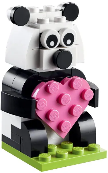 Monthly Mini Model Build Set - 2020 02 February, Valentine Panda polybag