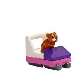 Advent Calendar 2019, Friends (Day  4) - Hamster Sled Tree Ornament