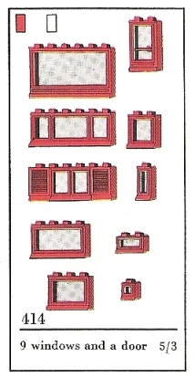 Windows Parts Pack, Red (The Building Toy)