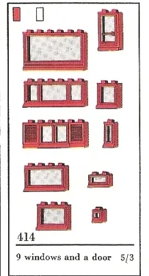 Windows Parts Pack, White (The Building Toy)