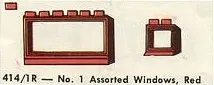 No. 1 Assorted Windows, Red
