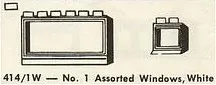 No. 1 Assorted Windows, White