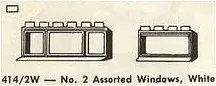 No. 2 Assorted Windows, White
