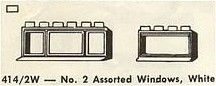 No. 2 Assorted Windows, White