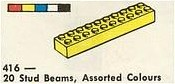 20 Stud Beams, Assorted Colours