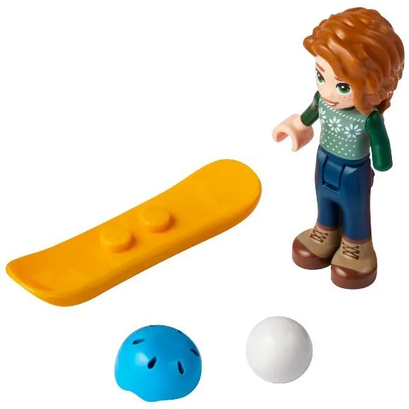 Advent Calendar 2023, Friends (Day  1) - Autumn with Snowboard, Helmet, and Snowball