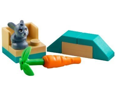 Advent Calendar 2024, Friends (Day  4) - Baby Bunny, Carrot, and Habitat