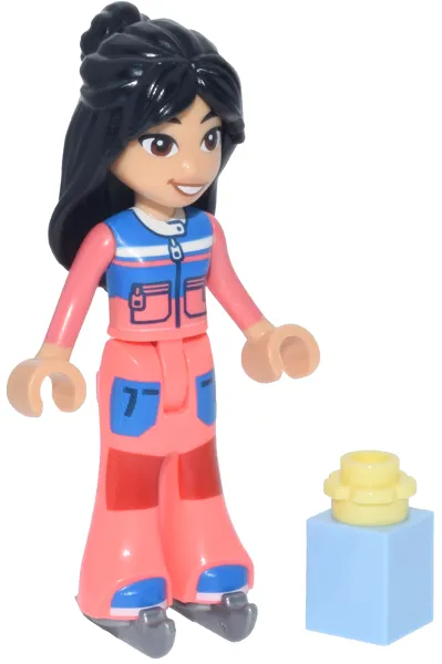 Advent Calendar 2026, Friends (Day 17) - Liann with Skates and Present