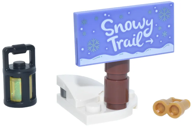 Advent Calendar 2026, Friends (Day  2) - Snowy Trail Sign and Lantern