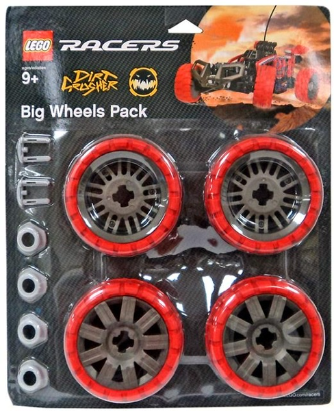 Big Wheels Pack, Dirt Crusher (Red)