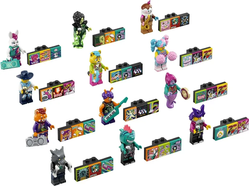 Minifigure, Vidiyo Bandmates, Series 1 (Complete Series of 12 Complete Minifigure Sets)