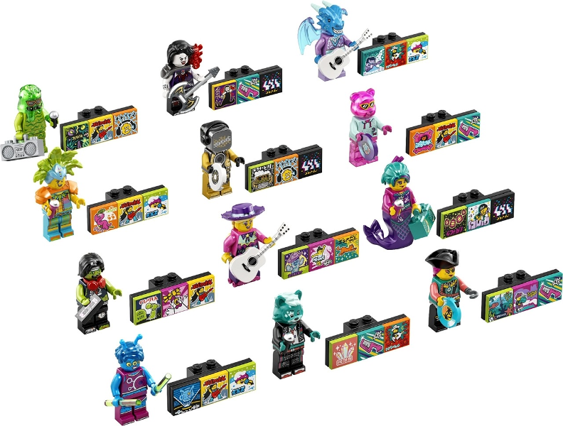 Minifigure, Vidiyo Bandmates, Series 2 (Complete Series of 12 Complete Minifigure Sets)