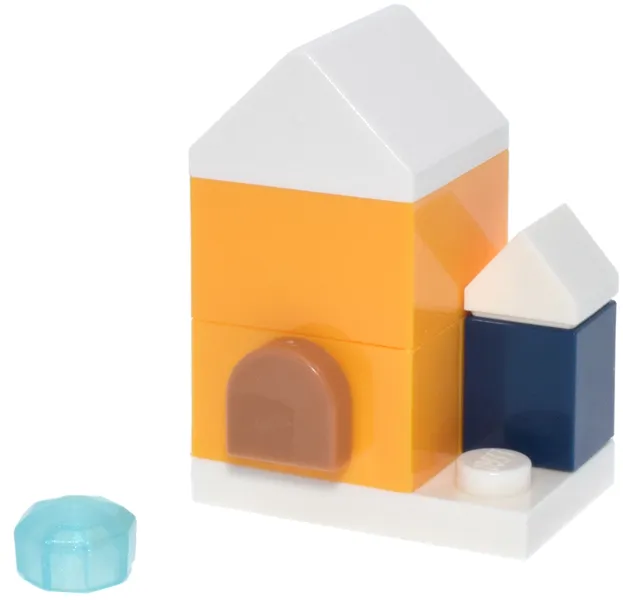 Advent Calendar 2025, Disney Frozen (Day 18) - Bright Light Orange Arendelle House