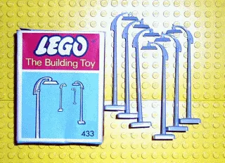 6 Street Lamps with Curved Top (The Building Toy)