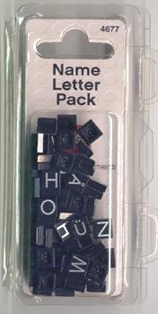 Name Letter blister pack