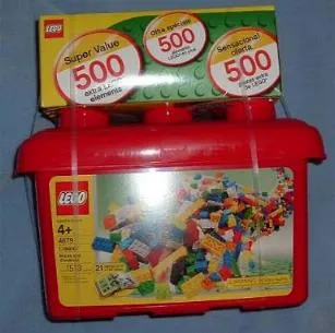 Bricks and Creations Tub and Super Value 500 Extra LEGO Elements