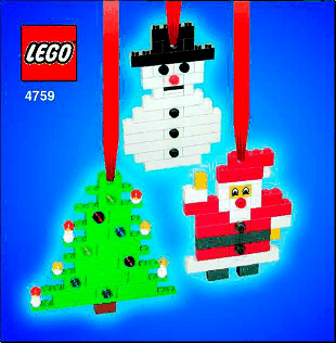 Three Christmas Decorations - Santa, Tree and Snowman