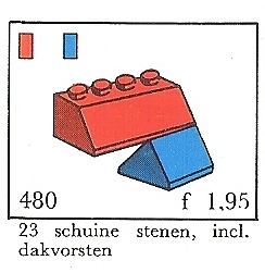 Slopes and Sloped Double 2 x 4, Blue (System)