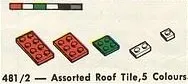 Assorted Roof Tile, 5 Colours