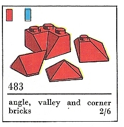 Angle, Valley and Corner Slopes, Blue (The Building Toy)