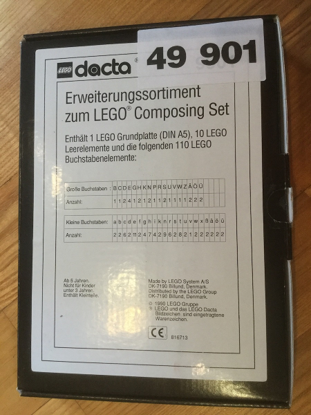 Erweiterungssortiment zum LEGO Composing Set (Extension Assortment for LEGO Composing Set 9550)